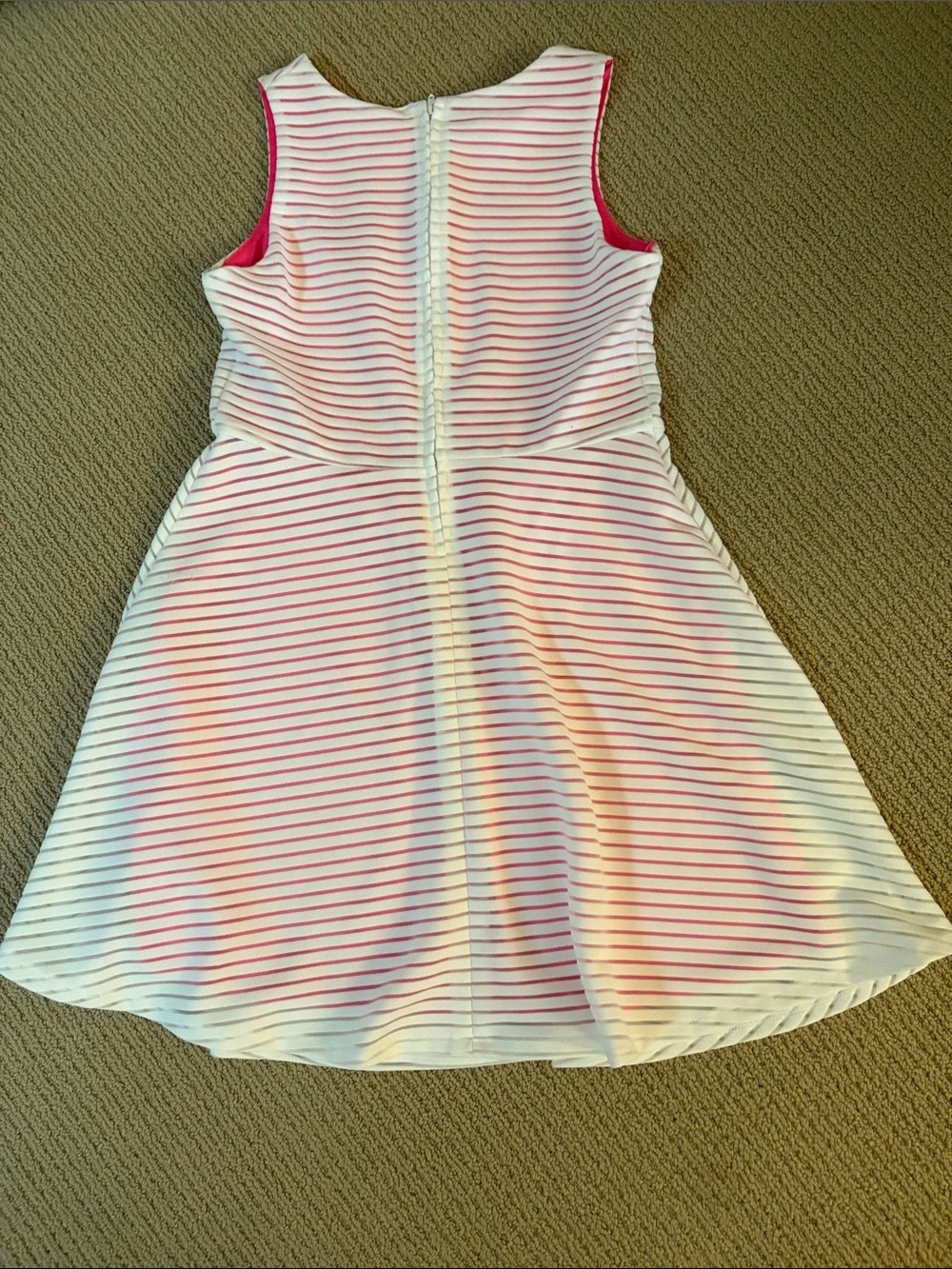 The Children's Place White Dress with Pink Stripes - Picture 3 of 4
